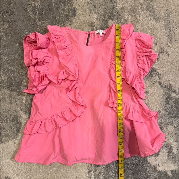 TCEC  Bright Pink Ruffle Tank Top - Picture 6 of 6